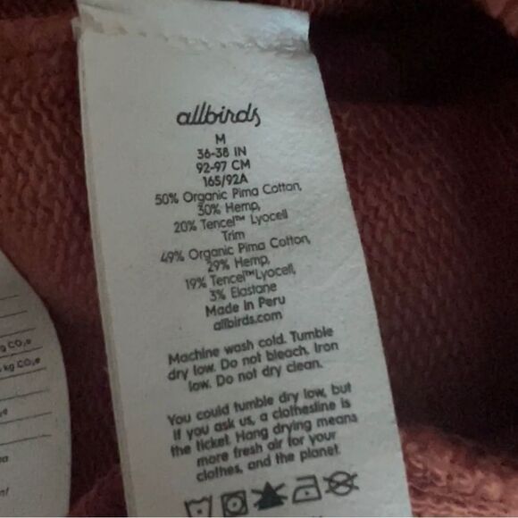 Allbirds R&R Cotton Blend Hoodie Sweatshirt in Terracotta Medium - Picture 10 of 11